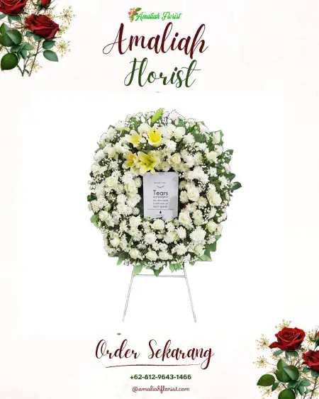 Krans Bunga Duka Seputih Jaya